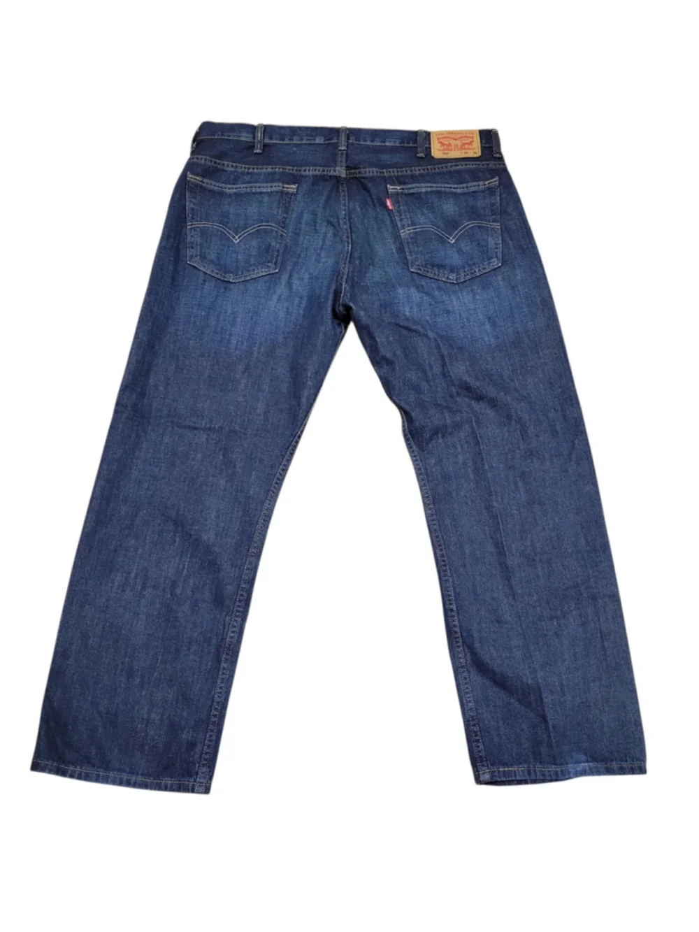 Levi's 569 Loose Fitting Zip-Fly Straight 100% Cotton Blue Jeans Size 38/30 Mens
